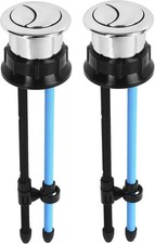 2 Pack 38mm/1.49" Dual Push Flushing Toilet Tank Button Replacement Round