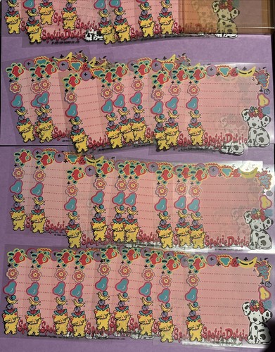 Vintage Spottie Dottie Sanrio 90s Era Transparent Memo Sheets Pack Of 36