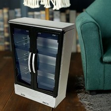 Dollhouse Double Door Refrigerator for Diorama Scenery DIY Life Scene