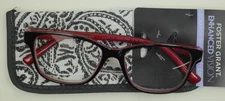 Reading Glasses   Kinsey  Red Foster Grant READERS
