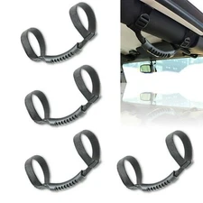 Roll Cage Door Bar Strap Grab Handle Pair For 1987-2017 Jeep Wrangler YJ TJ JK