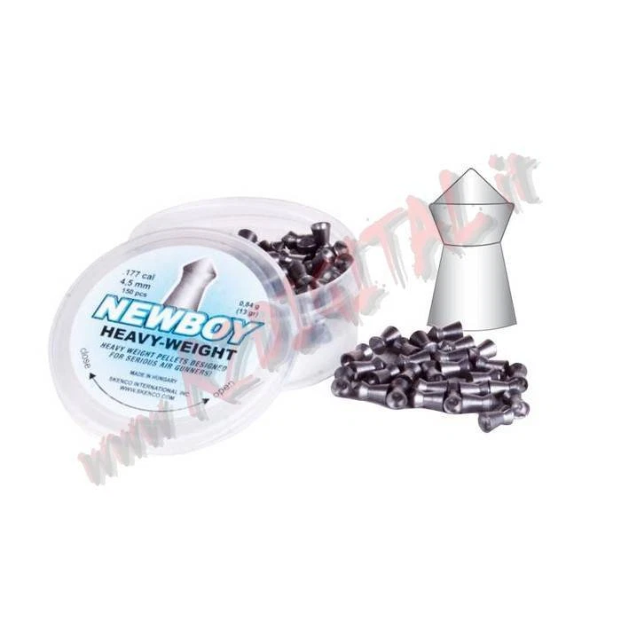 PIOMBINI SKENCO HEAVY-WEIGHT DIABOLO PESANTI CAL 4.5mm TESTA PUNTA 150 Pz AIRGUN