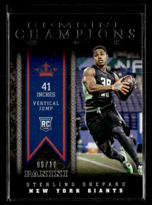 2016 Panini #13 Sterling Shepard Combine Champions Gold #/10