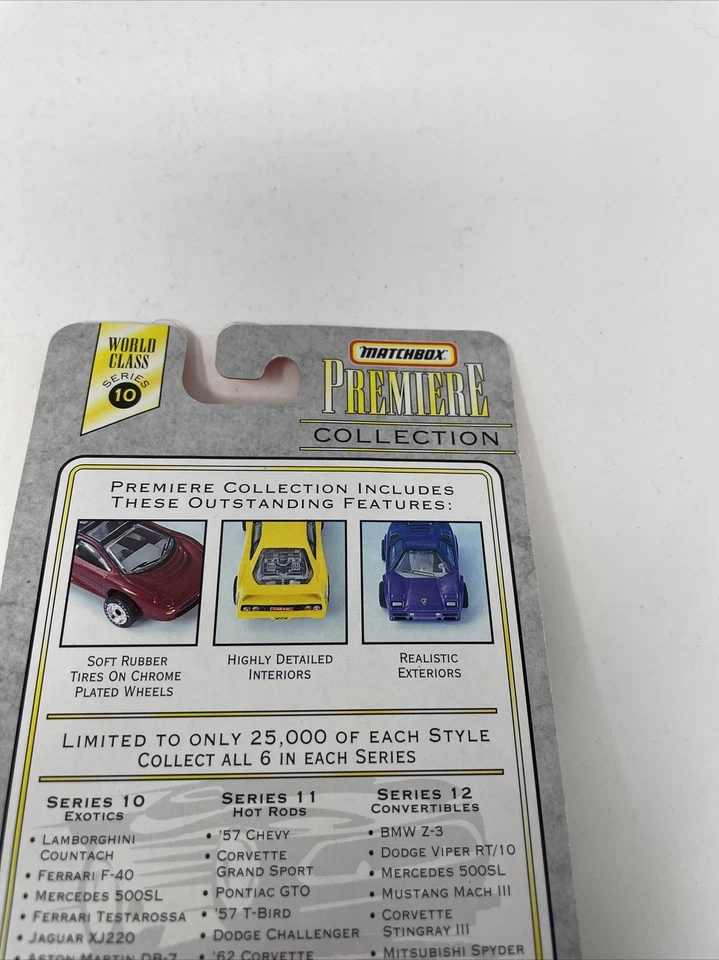 Matchbox Premiere Collection Ferrari F-40 Yellow Series 10 BRAND NEW - Image 4 of 4