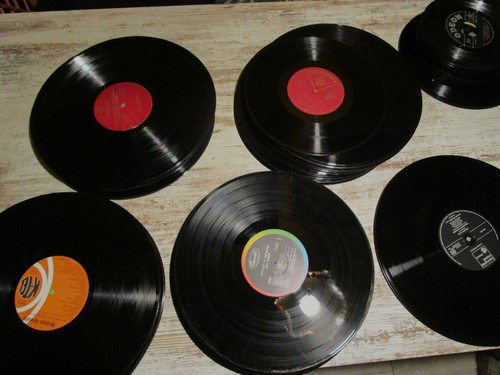 100 Schallplatten Vinyl 7" 10" 12" zum Basteln Partykeller Deko - LP`s + Singles - Bild 4 von 4