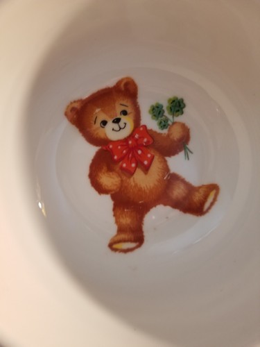Reutter Porcelain West Germany Child Dish Set Teddy Bear Cup Plate Bowl Creamer - Picture 6 of 16