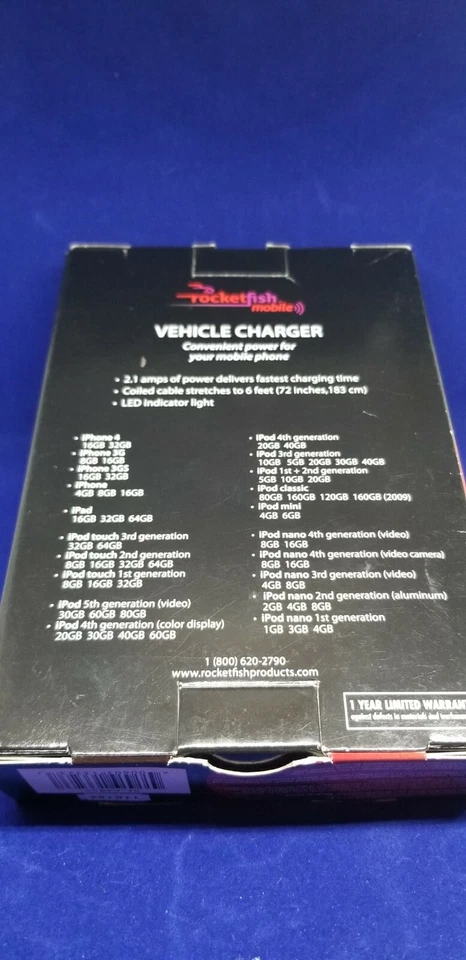 АВТОМОБИЛЬНОЕ ЗАРЯДНОЕ УСТРОЙСТВО IPAD 4-ГО И 5-ГО ПОКОЛЕНИЯ ОТ ROCKFISH - Изображение 2 из 2