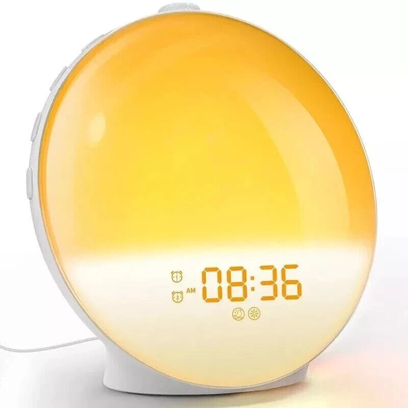 Sunrise Alarm Clocks, Wake Up Light with Sunrise/Sunset Simulation Dual SMART UK - Image 2 of 4