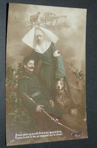 Carte Postale Patriotique Ancienne – Thème Militaire (Réf. 138124)