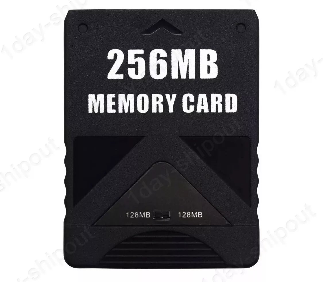 PS2 Memory Card 256MB For Sony PlayStation 2 Game Saves Pack High