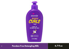 Aussie Miracle Curls with Coconut Oil Paraben Free Detangling Milk Treatment6.7o