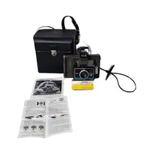 Vintage Polaroid Colorpack IV Land Camera With Strap, Case, Manual, Flash Cubes