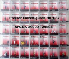 Preiser H0 1:87 Einzelfiguren (Stand 10.02.26) Exklusiv-Serie Nr. 29000 - 29533