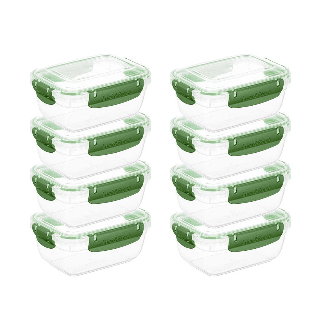 Superio Plastic Food Storage Containers, Airtight Lids, 27 oz., Green, 8 pack
Opens in a new window