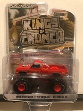 1/64 GREENLIGHT KING OF CRUNCH MONSTER TRUCK 86 CHEVROLET SILVERADO NITEMARE II