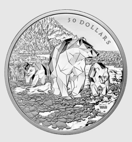 2023 $30 CANADA 2oz AR Silver Proof NGC PF69 Multifaceted Grizzly FIRST RELEASES