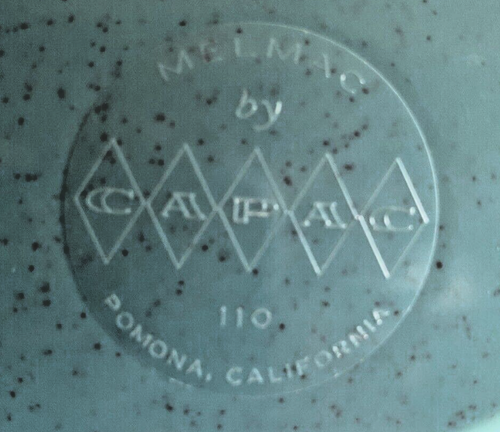 MELMAC CAPACITY #110 CIOTOLA DIVISA TURCHESE POMONA, CALIFORNIA MCM - Foto 4 di 4