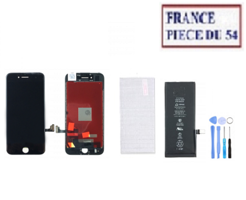 Kit De Réparation IPhone 7 Blanc : Écran LCD + Vitre Tactile + Batterie + Outils + Verre Trempé - Neuf Sous Emballage