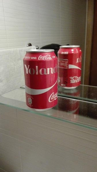 COCA COLA YOLANDA VACIA AÑO 2016 (ESPAÑA) (REF 0026)
