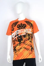 Ocean Earth Orange Medium Men's Skull Crossbones Crown T-Shirt $32.50 CAD Tee