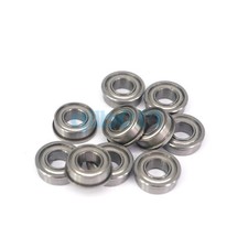 LOT 10 FR188ZZ 1/4"x1/2"x0.19" ABEC1 Inch Flange Bearing Shielded Deep Groove