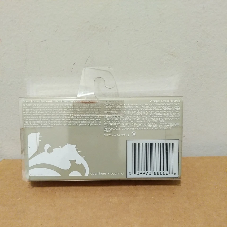 REVLON SOFT ON THE EYES SHEER LOOSE EYE SHADOW QUAD, WHISPER SWEET NEUTRALS 🆕 - Image 2 of 3