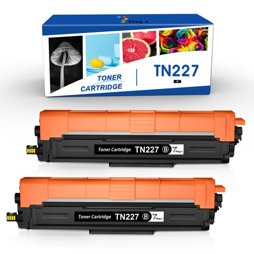 2 x Black TN227 Toner TN227BK TN223 BK for Brother MFCL3770CDW HL