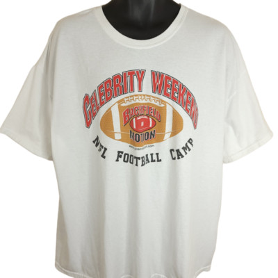Vintage NFL Football Camp T Shirt Mens Size 2XL Y2K Celebrity Weekend Backfield