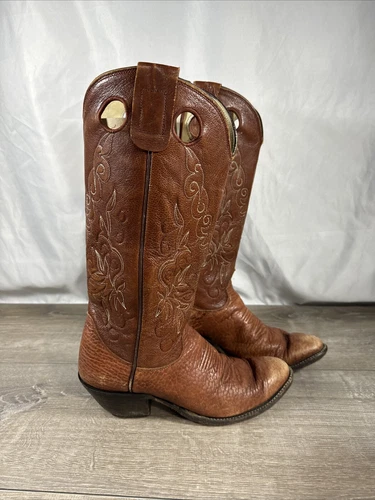 Cowboy Boots Olathe 6911 Mens Size 8D Buckaroo Boots Tall 15” Top Used 