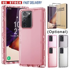 For Samsung Galaxy Note 20 Note20 Ultra Case Clear Cover /Glass Screen Protector