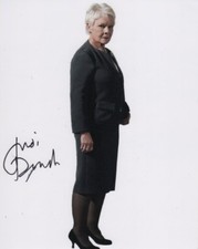 Judi Dench 007 Bond Autographed Signed 8x10 Photo COA #0A69