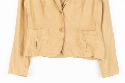 Lauren Ralph Lauren Linen Blazer Women’s Size 8 Beige Button Up Long Sleeve - Picture 3 of 12