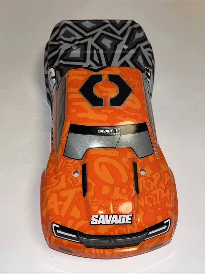 HPI Savage XS Flux -  #160326 – GT-2XS Lackierte Karosserie (Orange/Grau) NEU - Bild 4 von 4