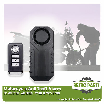 Wireless Motorcycle Alarm For Azel Easy Installation Anti Theft Protection