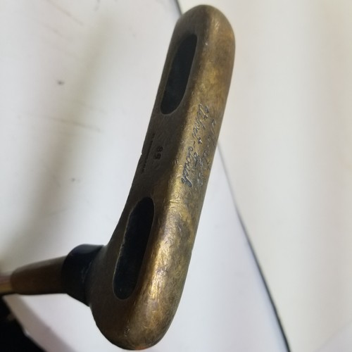 Vintage Matzie Velvet Touch Custom Brass Putter Golf Club