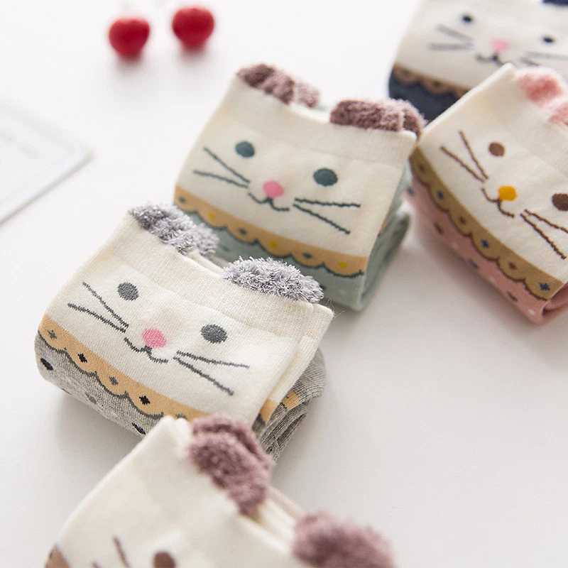 Super Cute Women/Girl's Cat Lovers With Hearts&Diamond Pattern Free Gifts Box - Image 2 of 4