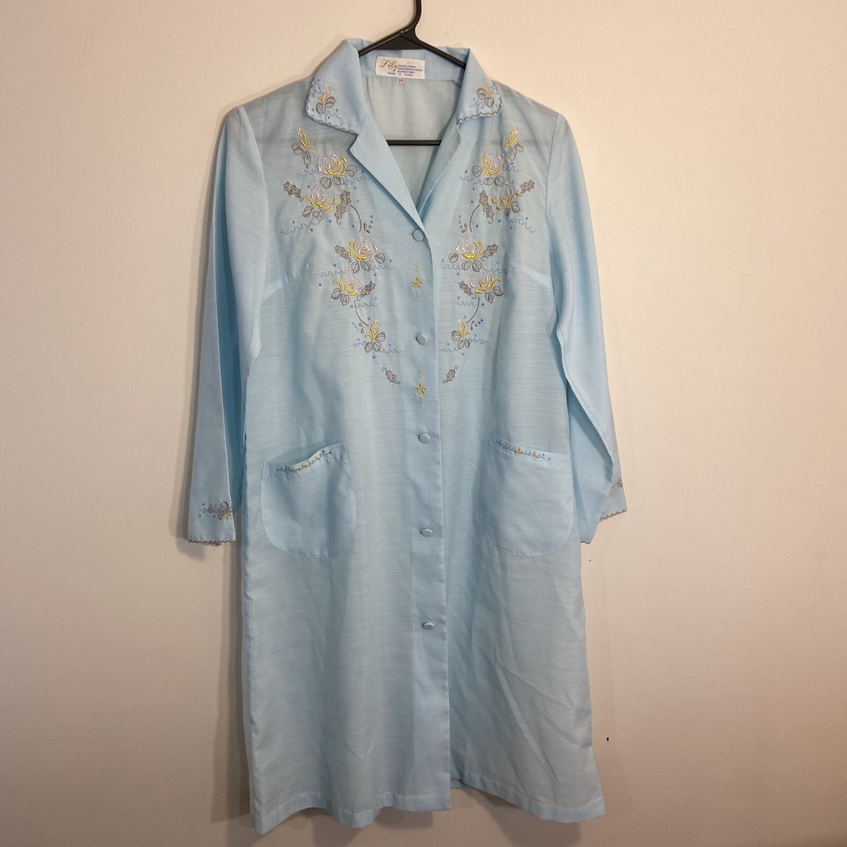 blue floral dressing gown Zapaka Women Light Blue 1950s Dress Polka Dots Spaghetti Straps Vintage Dress, Fuchsia / 2XL