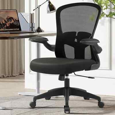 CoolHut Office Chair with Lumbar Support and Flip-up Arms