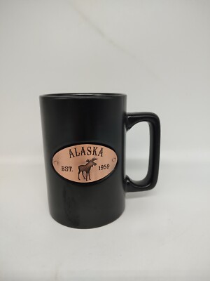 Alaska Moose Coffee Mug Cup Black 16OZ Americaware 2017 | eBay