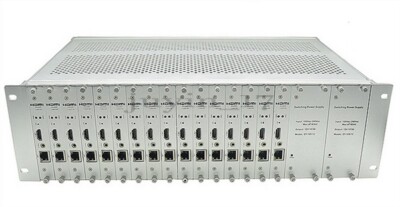 16 Channels H.264 3U Structure Main Profile Hd Encoder Rack gf