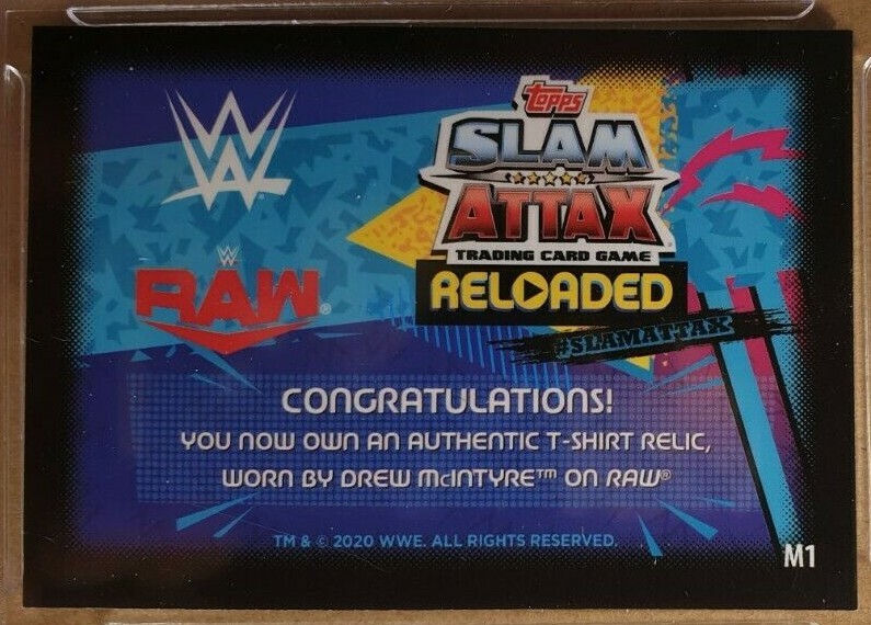 2020 Topps WWE Slam Attax Reloaded Drew McIntyre #M1 - Picture 2 of 6