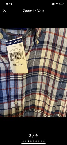 Ralph Lauren Polo Linen Dress Shirt - Picture 4 of 8