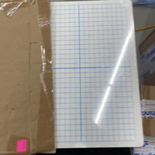  25 Dry Erase Lapboards with Grid Lines Graph Whiteboard White, Blue Lines S1