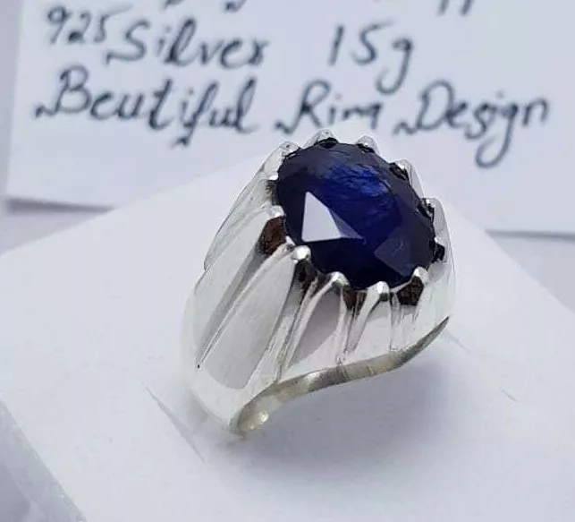 Natural Blue Sapphire Diamond Estate Ring – H&H Jewels