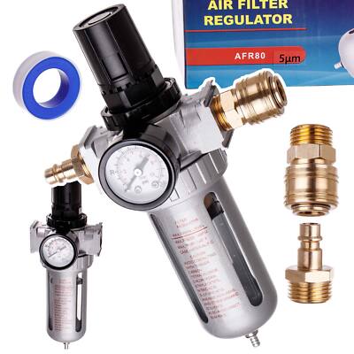 Druckluft Filter Wartungseinheit Druckminderer Regler für Kompressor 0,005+SCHNE