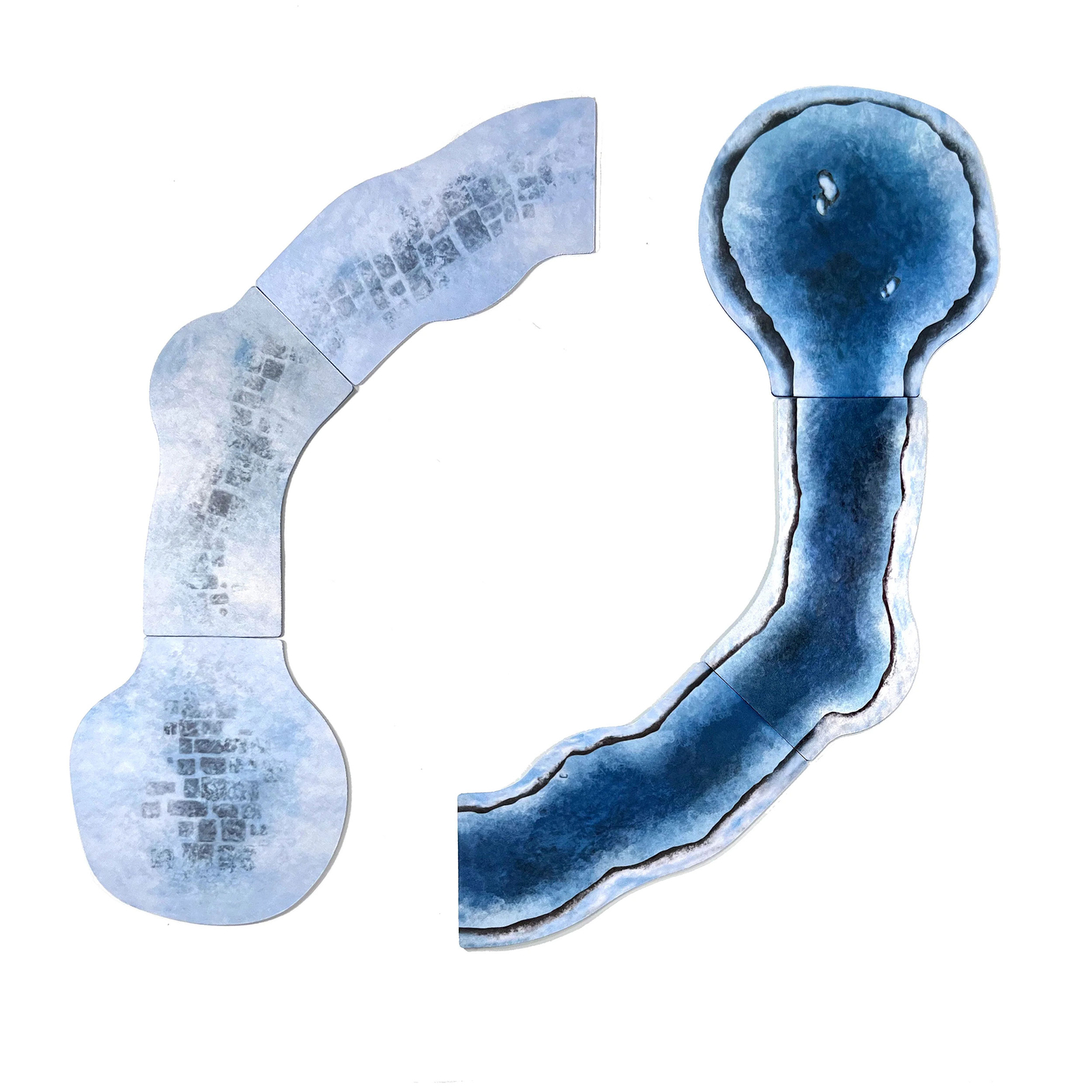 Пейзажи монстров Заснеженные реки и дороги Предварительно раскрашенный настольный набор декораций 6590₽