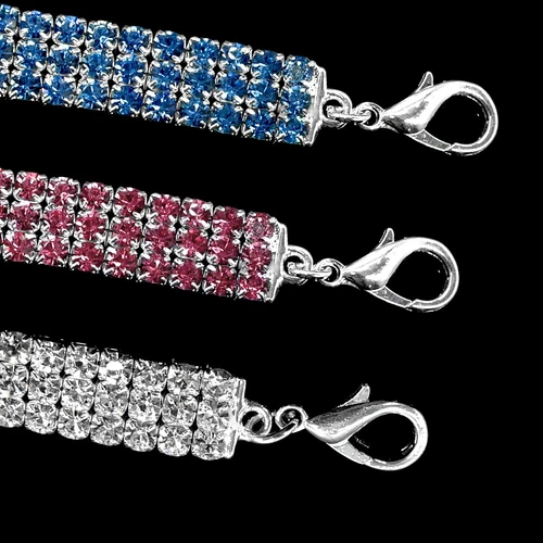 Chihuahua Halsband Strass Straßhalsband Welpen Hundehalsband Strasshalsband S-L - Bild 3 von 19