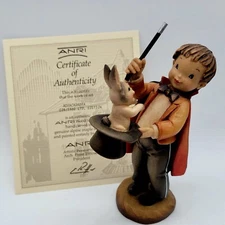 Anri Abracadabra Wooden Figurine Hand Carved Limited Edition 204/1500 with COA