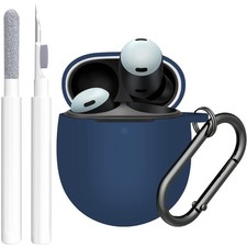 for Google Pixel Buds Pro  Buds Pro 2 Case Cover with Cleaner Kit, Soft Sili...