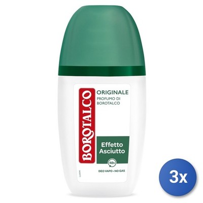 3x Borotalco Deodorant Spray 75 Ml Original